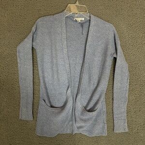 American Eagle Womens Cardigan Sky Blue Size XS Knit Pockets